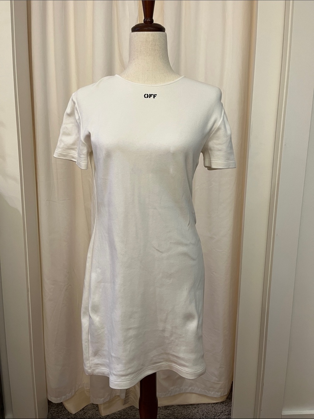 Off-White White Midi T-Shirt Dress